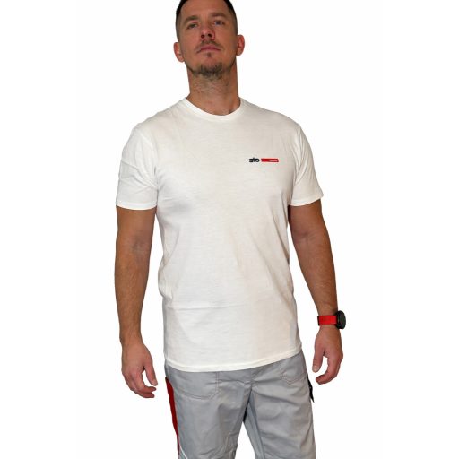 Fehér környakas póló, S-2XL-es méret