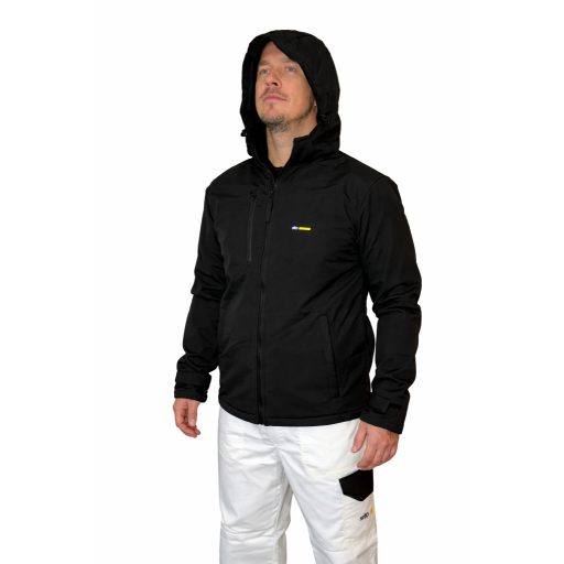 Fekete softshell kabát, S-3XL-es méret